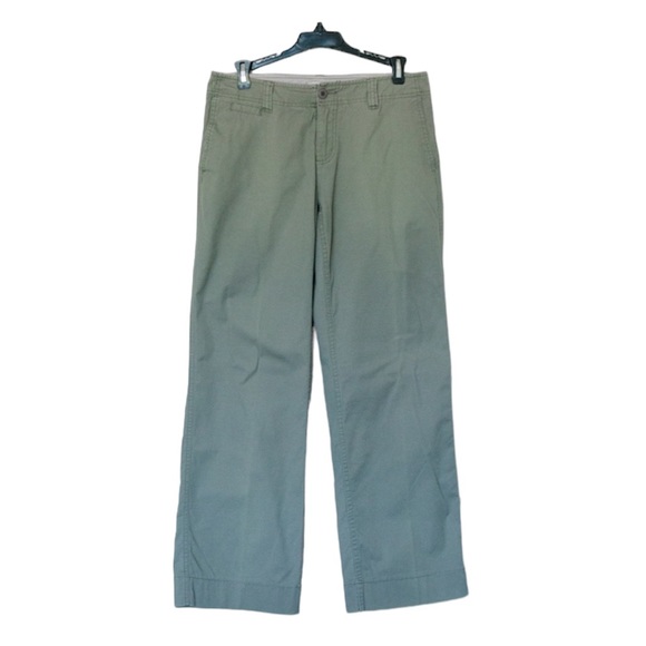 Eddie Bauer Olive Green Vashon Fit Wide Leg Pants Size 4P - Picture 1 of 8